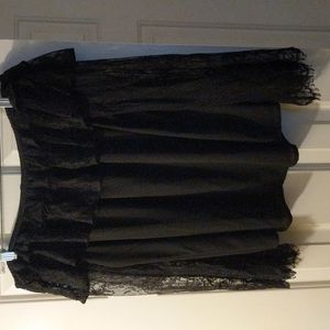 Black off shoulder blouse